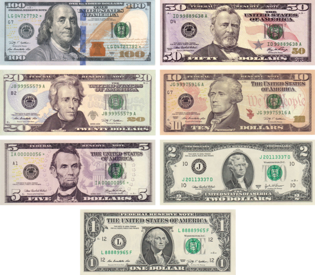 Prop Money Dollar Bills 4 USDnotesNew